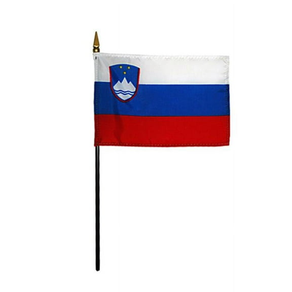 Annin Flagmakers 221720 4 x 6 in. Eb Slovenia Mounted - 12 Pack