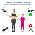 thumbnail image 5 of jump rope with Counterfor Workout Fitness Exercise Training Adults Women Kids Men - black, 5 of 5