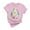 Pink 1, variant on Ytndtr Women's Happy Easter Egg Shirts Funny Bunny Print T-Shirt Short Sleeve Rabbit Graphic Tees Tops