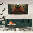 thumbnail image 2 of Zufioo Jungle Meditating Panda Print Holiday Banners, Party Banners, Hanging Flags, Bar Shopping Mall Garden Wall Decorations, Holiday Decoration Supplies-Small, 2 of 8