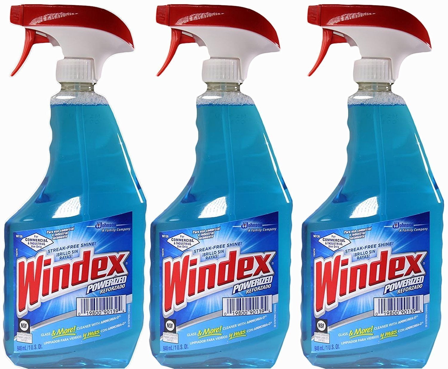 Windex Powerized Glass Cleaner With Ammonia D 32 Oz Trigger Spray Bottle Pack Of 3 Walmart 2334