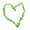 B, variant on Novelty Patricks Day Necklace Festive Green Beads Collection Green Shamrock Pendant Festive Irish Party Accessories