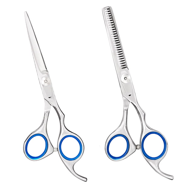 2PCS Hair Cutting Scissors Set,Professional Barber Hair Scissors,Thinning Scissor, Hairdressing