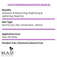 thumbnail image 3 of Suero Anti-Envejecimiento MAD Skincare Retinol 2% Youth Transformation 30g, 3 of 3