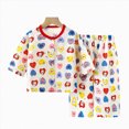 thumbnail image 4 of TOWED22 Infant Toddler Baby Girl Boy 2pcs Long Sleeve Sweatshirt Tops and Pants Set Cartoon Print Fall Winter Clothes Outfits Clothing(Red,6-7 Y), 4 of 4