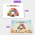 thumbnail image 2 of Siamese Celebrates Rainbow Pride Month LGBT LGBTQ+ 7x5in Folded Greeting Card Cat Lover Kitten Owner Gifts Single Note Card with Envelope - 01003, 2 of 5