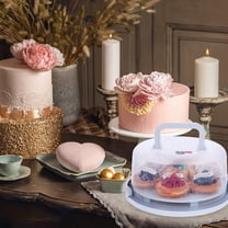 Masteelf Cupcake Packing Box Cupcake Portable Carrying Case Cake Carrier Holder With Handle