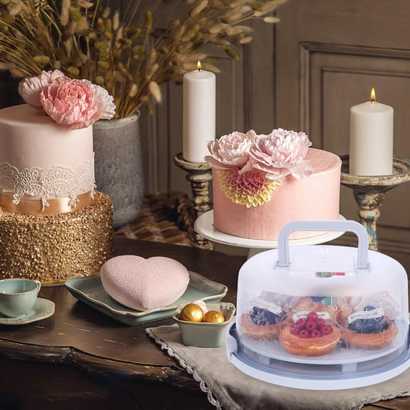 Masteelf Cupcake Packing Box Cupcake Portable Carrying Case Cake Carrier Holder With Handle