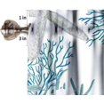 thumbnail image 5 of Ocean Beach Theme Window Valance Curtain,Starfish Seashells Coral, Decorative Curtain Valance for Kitchen Bedroom Decor with Rod Pocket, 5 of 5