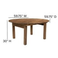 thumbnail image 2 of HERCULES Series Round Dining Table | Farm Inspired, Rustic & Antique Pine Dining Room Table, 2 of 8