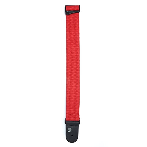 D'Addario Cotton Guitar Strap, Red