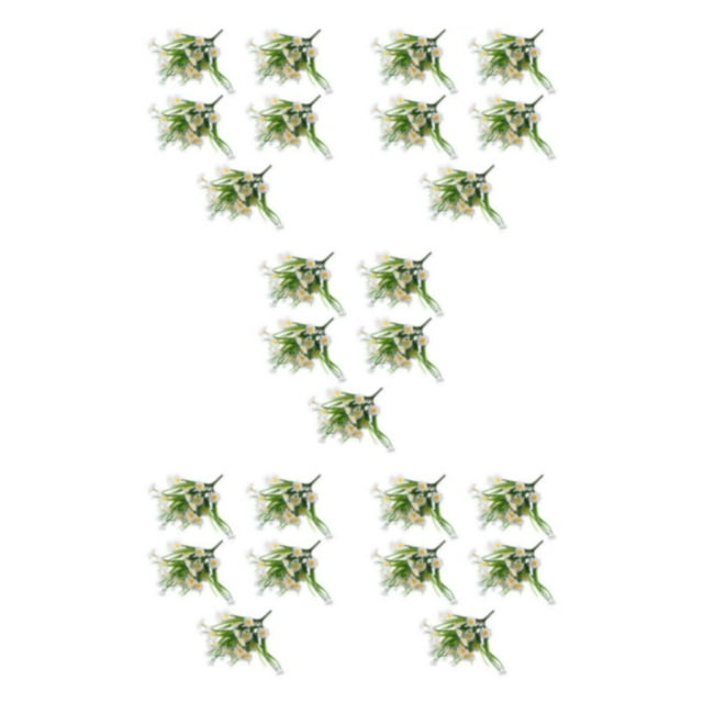 VONKY 5pack/lot Add Beauty To Home With Artificial Daisies Low Maintenance white 5Set