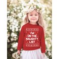 thumbnail image 2 of Tstars Boys Unisex Ugly Christmas Sweater I'm on the Naughty List Kids Christmas Gift Funny Humor Holiday Shirts Xmas Party Christmas Gifts for Boy Toddler Kids Sweatshirt Ugly Xmas Sweater, 2 of 7