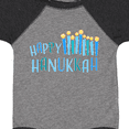 thumbnail image 4 of Inktastic Happy Hanukkah with candles Boys or Girls Baby Bodysuit, 4 of 5