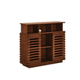 thumbnail image 5 of Tcbosik 36.1 inch Buffet Sideboard, Farmhouse Storage Cabinet with Sliding Doors, Coffee Bar Cabinet with Adjustable Shelf, Cupboard for Kitchen, Dining Room, Living Room, Walnut, 5 of 8