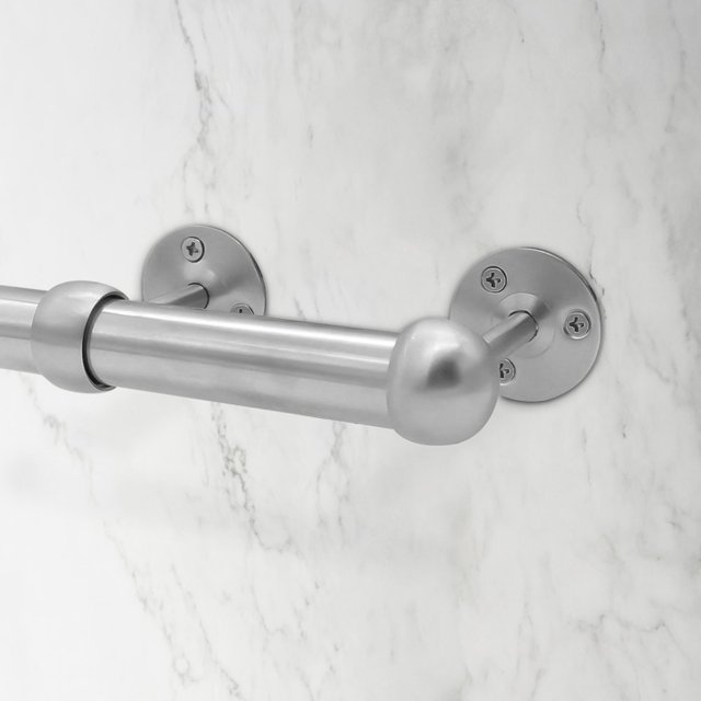 BESTYASH 2Ud Soportes De Barra Para Closet De Acero Inoxidable Plata Para Ropa Y Toallas