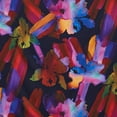 thumbnail image 2 of Zelouf Zs1907Y-1 Print Vera Stretch Satin  , Sewing, DIY, Crafts Fabric by the Yard, 437 Navy/multi, 5 Yard, 2 of 4