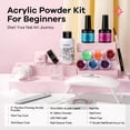 thumbnail image 2 of Kit de uñas acrílicas Glamonade para principiantes con luz UV y purpurina, 2 of 9