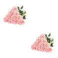 thumbnail image 4 of Flores Artificiales Yuarrent Ramo de Rosas de Seda A Prueba de agua 10 UNIDS, 4 of 6