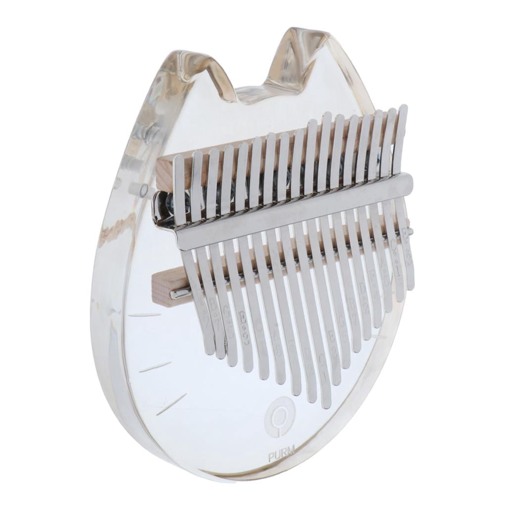 LeeQinersw Portable New Cute 17 Key Kalimba Acrylic Finger Mbira Thumb Piano Gift 157x130mm