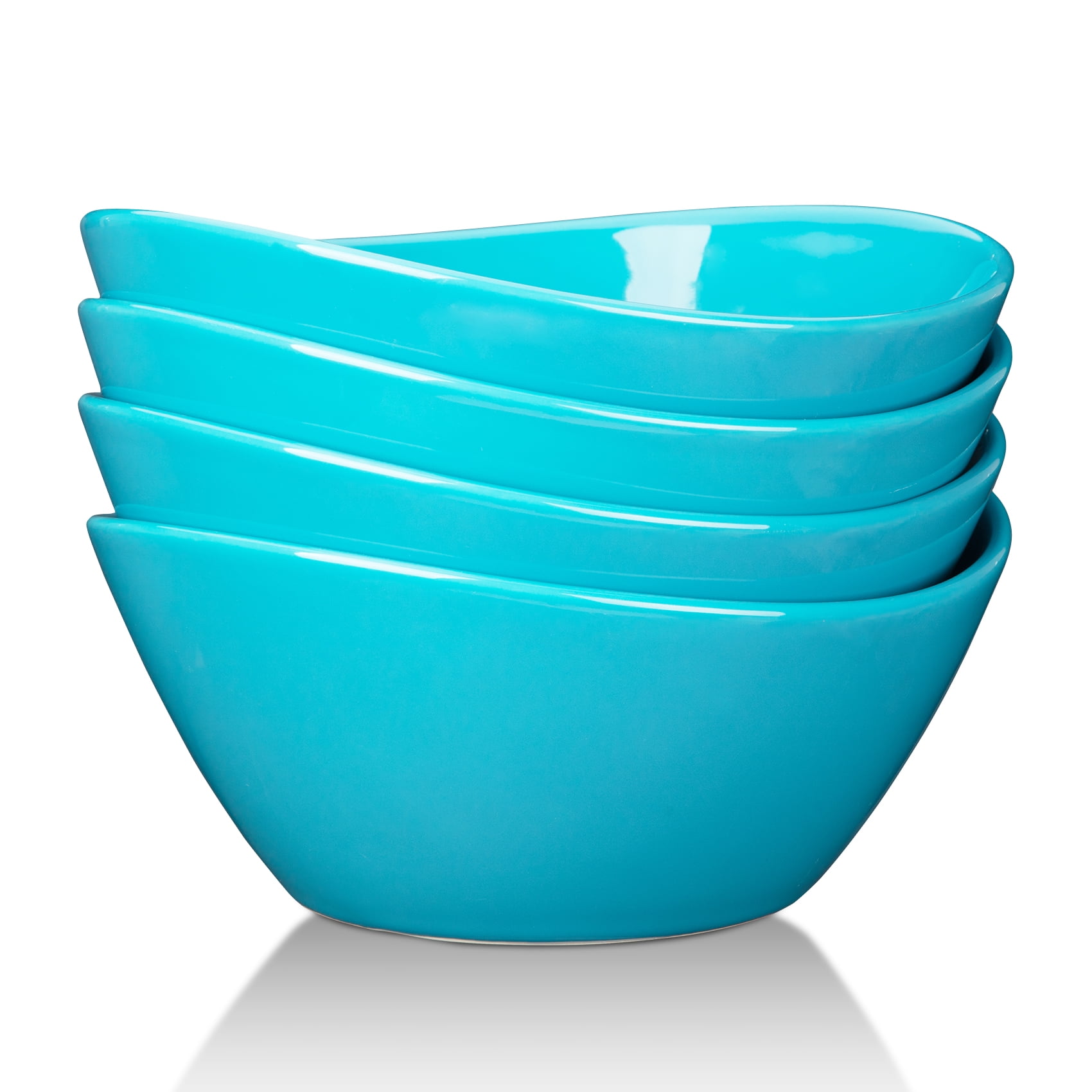  Borosil Serving Bowls for Entertaining, Set of 2, (24/32 OZ),  Lightweight Ceramic Bowls, Large Bowls for Food Storage, Mixing bowls with  lids, Prep bowls for Salad, Pasta, Microwave & Dishwasher Safe