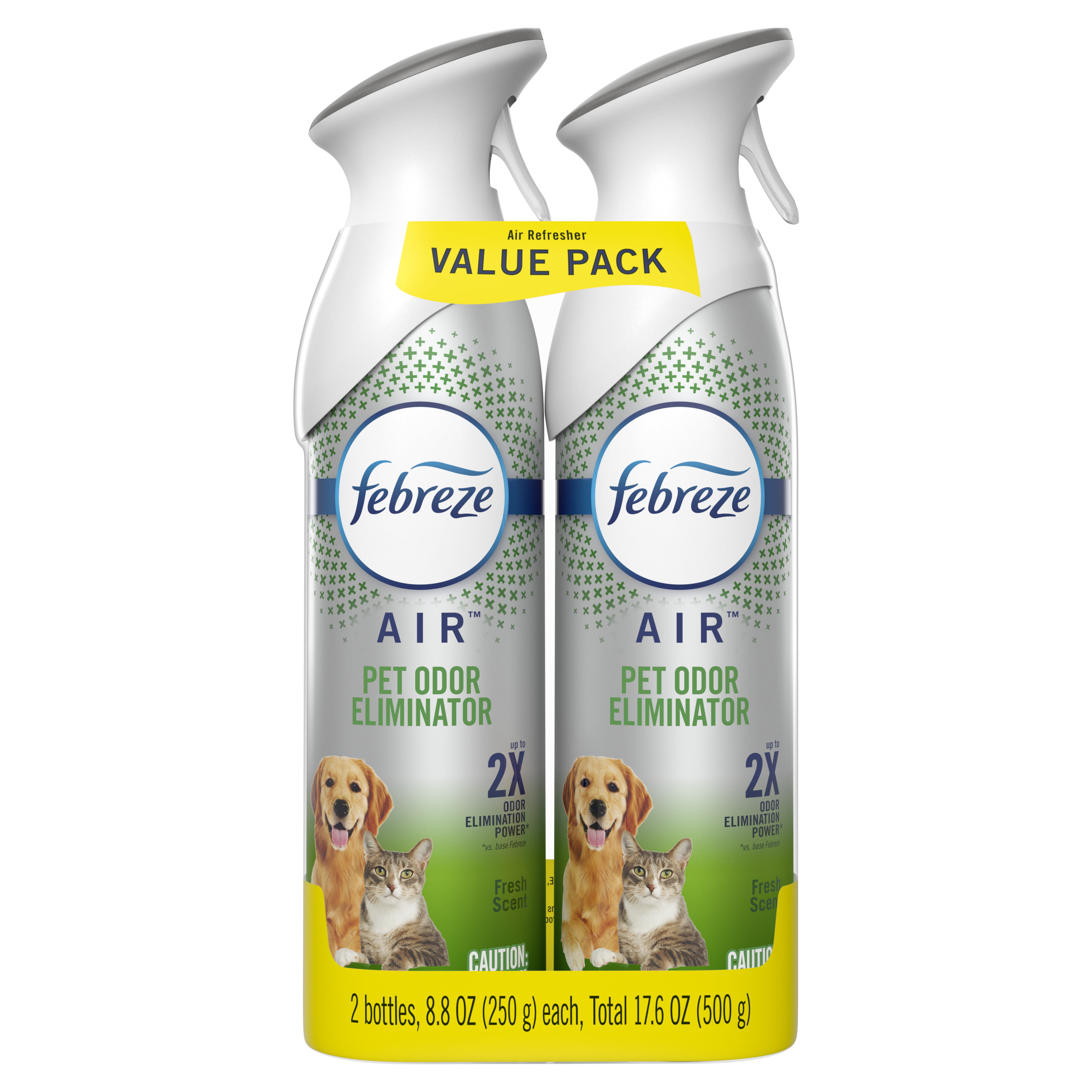 Febreze Heavy Duty Pet Odor-Eliminating Air Freshener Spray, 2 Ct
