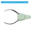 thumbnail image 4 of Unique Bargains 4.5'x2.6' PU Leather Embroidery Scissors Sheath Protective Cover, Light Green 4 Pack, 4 of 7
