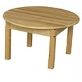 thumbnail image 2 of Wood Designs WD83014 30" Round Hardwood Table with 14" Legs, Natural, 2 of 2