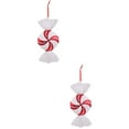 thumbnail image 4 of QJUHUNG Candy Christmas Tree Hanging Ornaments Candy Cane Fake Artificial Garland Peppermint Festive Decoration Xmas Cane Decor, 4 of 7