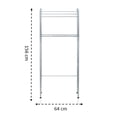 thumbnail image 4 of Ahorra Espacios HUT Bath Styles para baño color cromo 1 pza, 4 of 4