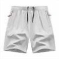 thumbnail image 6 of Taqqpue Men Shorts under 10 Dollars Elastic Waist Plus Size Athletic Shorts Men's Casual Solid Color High Waist Pockets Shorts Casual Running Shorts Clearance for Men, 6 of 6