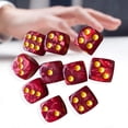 thumbnail image 1 of 10 Uds 16mm juego de mesa dados esquina redonda 6 caras Bar Pub juegos dados (rojo) Ndcxsfigh Nuevos Originales, 1 of 6