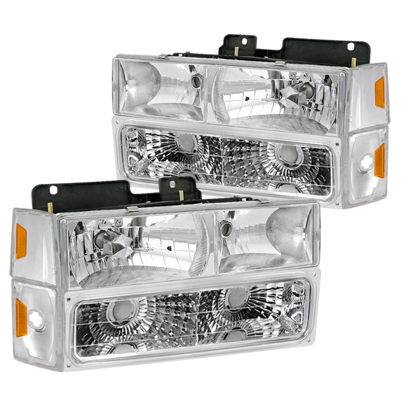 LED Bumper Corner Lights For 88-93 Chevy/GMC C/K Series Smoked Headlights