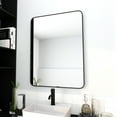 thumbnail image 3 of Nmkwnr 24 x 32 Inch Black Aluminum Frame Bathroom Mirror Makeup Mirror Vanity Mirror, 3 of 8
