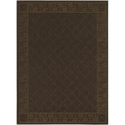 Garden Party Carriage House Indoor/Outdoor Rug, Espresso, 8'2" x 10'5"