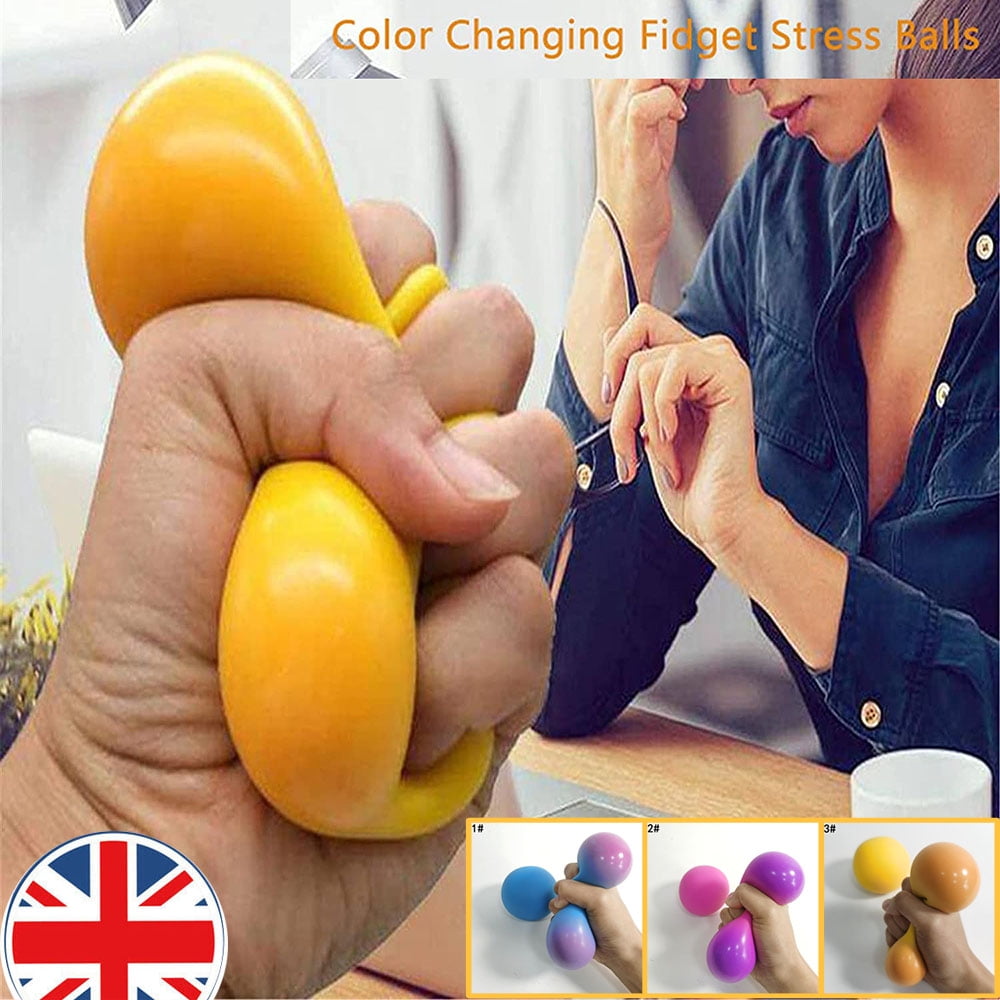 Colour Change Fidget Sensory Toy Squeeze Balls Stress Reliever Dough Stretchy u 