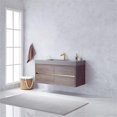 thumbnail image 4 of Palencia 48" Single Sink Wall-Mount Floating Dark Oak Bathroom Vanity No Mirror, 4 of 11