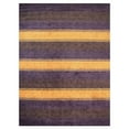 thumbnail image 2 of Rugsotic Carpets Hand Knotted Wool Area Rug 8'x10' Purple Brown Contemporary Rectangle Indoor Rug for Living Room, Bedroom Antimicrobial L00228, 2 of 5