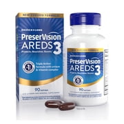 PreserVision AREDS3 Eye Vitamins, #1 Recommended Brand, AREDS2 Formula with Additional 8 B-Vitamin Complex, Promotes Healthy Cellular Eye Function, 3-in-1 Macular Supplement, 90 Softgels 2 Pack