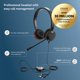 thumbnail image 2 of Auricular Jabra Evolve 20 SE con cable, doble oído, USB-A y USB-C, 2 of 6