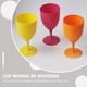 thumbnail image 4 of GOOHOCHY 6 copas de vino para el hogar, copas de plástico coloridas, vasos para bebidas infantiles para fiestas, 4 of 8