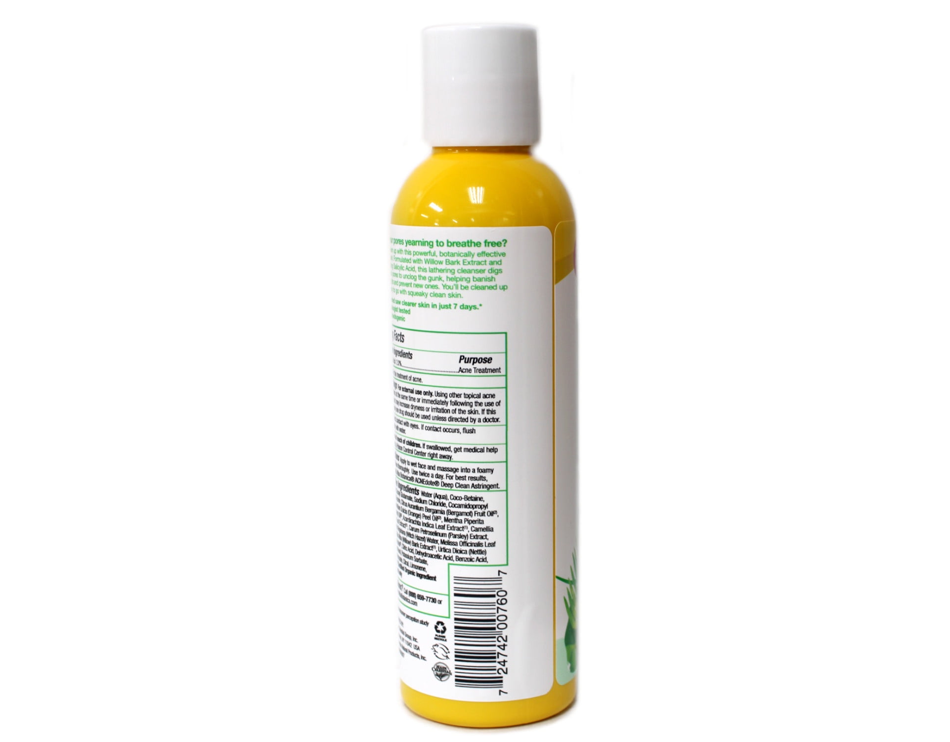 Alba Botanica Natural Acnedote Deep Pore Wash 6 oz (3 pack)
