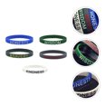 thumbnail image 2 of MasteelfCA 5PCS Courage Wisdom Faith Bracelets English Motivational Bangles (Mixed Color), 2 of 7