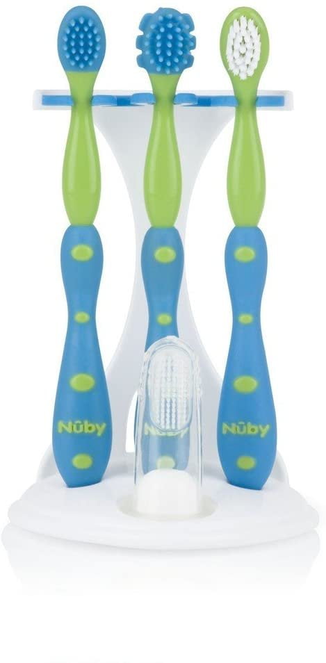 Nûby Grooming 4-Stage System Oral Care Set, 0m+