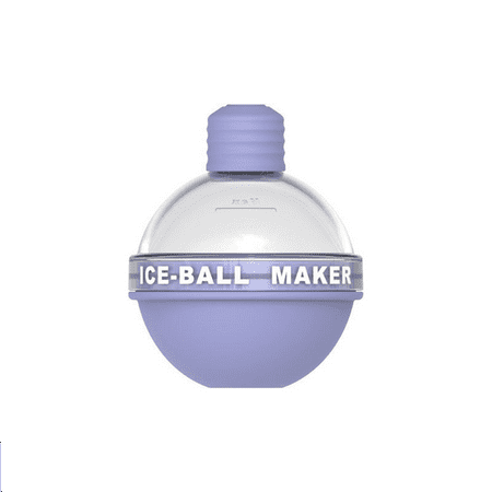 

1-Pack Ice Balls Whiskey Ice Molds Silicone Ice Cube Trays Whiskey and Cocktail Ball Ice Molds Purple