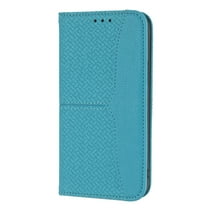 Dteck Leather Wallet Case for iPhone 14 Plus PU Leather Card Holders Kickstand Magnetic Closure Detachable Handstrap Anti-Scratch Shockproof Purse Case Cover For iPhone 14 Plus,Blue