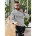 thumbnail image 2 of Cool Quote Sweatshirt Men -Image by Shutterstock, Male Large, 2 of 4