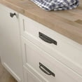 thumbnail image 2 of Liberty P28197K-FB 4" Ironcraft Pull w/ Backplate Cabinet Pull Matte Black, 2 of 3
