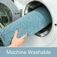 thumbnail image 4 of Junovo Soft Bathroom Rug Runner Absorbent Microfiber Bath Rugs for Bathroom Non Slip Bath Mat for Tub, Shower Floor,24"x36",Spa Blue, 4 of 5