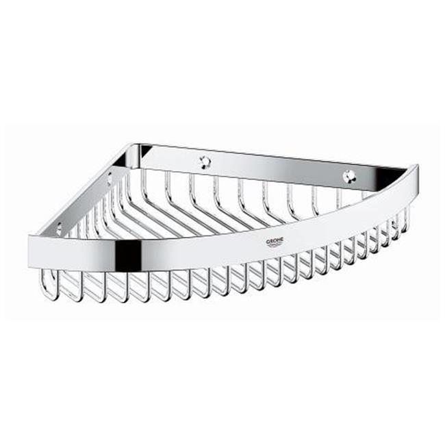Grohe 40809000 Selection Cube Bathroom Corner Shelf, Starlight Chrome